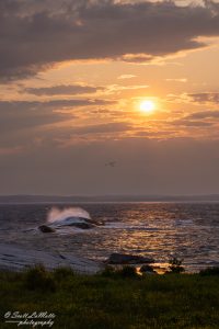 Sunset on the Atlantic coast.